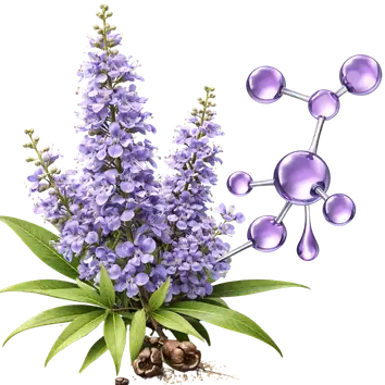 Vitex agnus castus ingredient image for PMS relief and healthy hormonal rhythm support